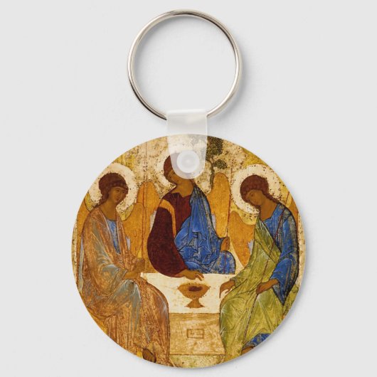 Rublev Trinity aan tafel Sleutelhanger (Voorkant)