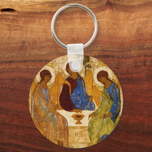 Rublev Trinity aan tafel Sleutelhanger (Voorkant)