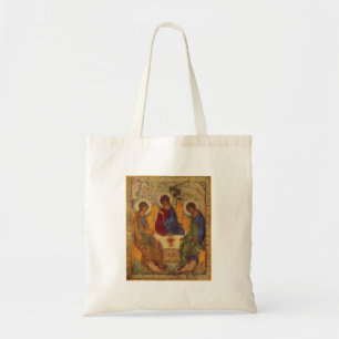 Rublev Trinity aan tafel Tote Bag