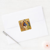 Rublev Trinity aan tafel Vierkante Sticker (Envelop)