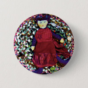 Rubra the Rag Queen Ronde Button 5,7 Cm