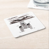 Rubriek in het Boerderij Zonnevaste Onderzetter (Schuin)