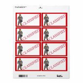 Rubriek met spion etiket (Full Sheet)