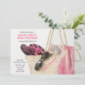Rubriek naar de uitnodiging van de Beach Bachelore (Staand voorkant)