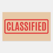 Rubriek Rechthoekige Sticker (Voorkant)