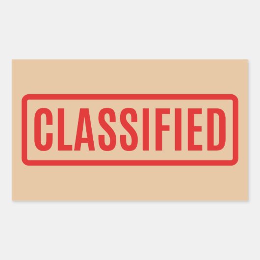 Rubriek Rechthoekige Sticker (Voorkant)