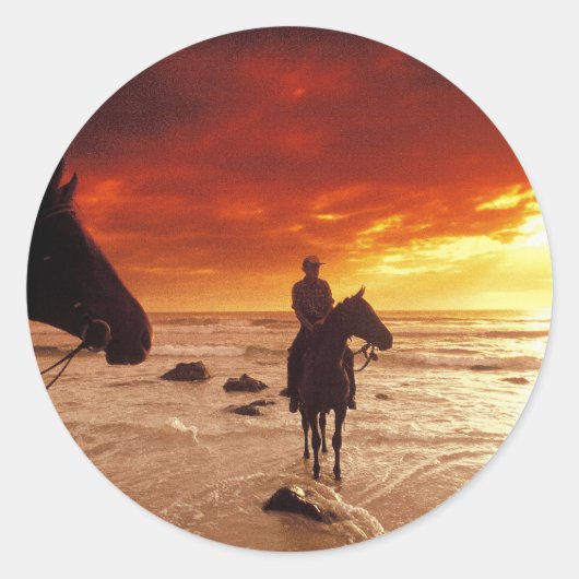 Rubriek voor thuisgebruik ronde sticker (Voorkant)