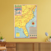 Rubriek Zuid - oostkust Verenigde Staten Canvas Afdruk (Insitu (Woonkamer))