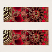 Rubrieken en gouden Bladwijzer Mini Visitekaartjes (Voorkant /achterkant)