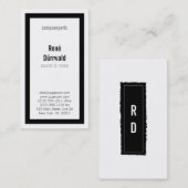 Rubrieken in BW Visitekaartje (Voorkant / Achterkant)