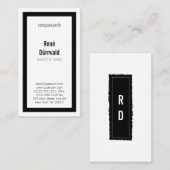 Rubrieken in BW Visitekaartje (Voorkant / Achterkant)