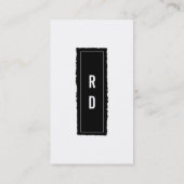 Rubrieken in BW Visitekaartje (Achterkant)