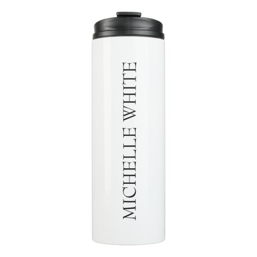 Rubriekminimalistische professional Naam toevoegen Thermosbeker (Voorkant)