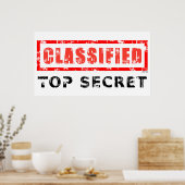 Rubrieksgeheim Poster (Keuken)