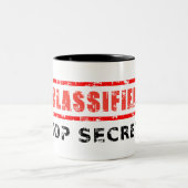 Rubrieksgeheim Tweekleurige Koffiemok (Center)