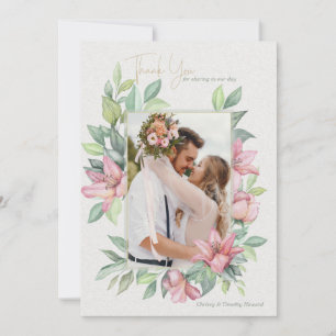 Rubrum Lilies Foto Hartelijk dank Bedankkaart