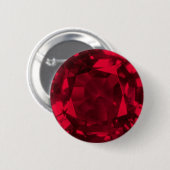 Ruby 1 ronde button 5,7 cm (Voorkant /achterkant)