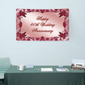 Ruby 40h Wedding Jubileum Spandoek (Beurs)