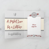 Ruby 40ste verjaardag voegt foto namen grijs toe kaart (Binnen)