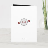 Ruby 40ste verjaardag voegt foto's zwart toe kaart (Achterkant)