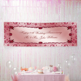 Ruby 40th Wedding Jubileum Banner