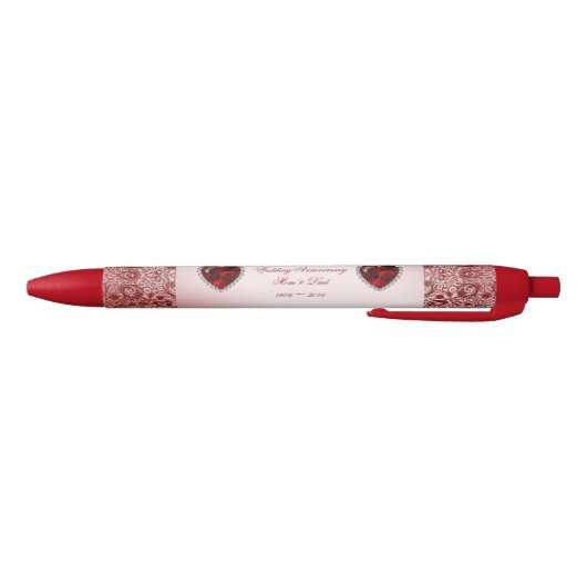 Ruby 40th Wedding Jubileum Black Ink Pen (Bodem)