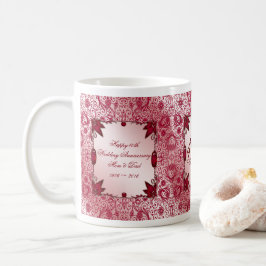 Ruby 40th Wedding Jubileum Coffee Mok