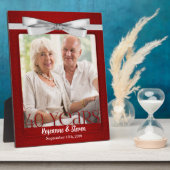 Ruby 40th Wedding Jubileum Foto Lijst Fotoplaat (Zijkant)