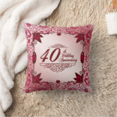 Ruby 40th Wedding Jubileum Sierkussen (Deken)