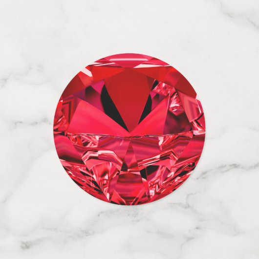 Ruby 40th Wedding Jubileum Tafeldecoraties Confetti (Kleine voorkant)