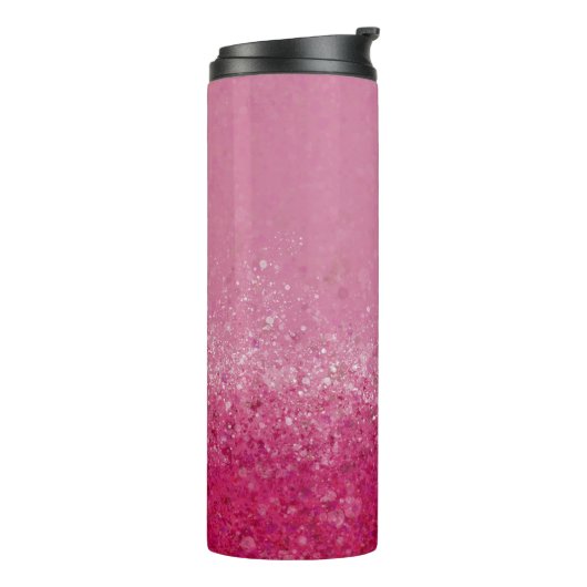 Ruby Abstract Thermal Tumbler Thermosbeker (Gedraaid links)
