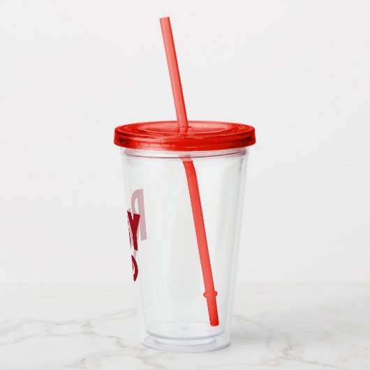 Ruby Acryl Drinkbeker (Links)