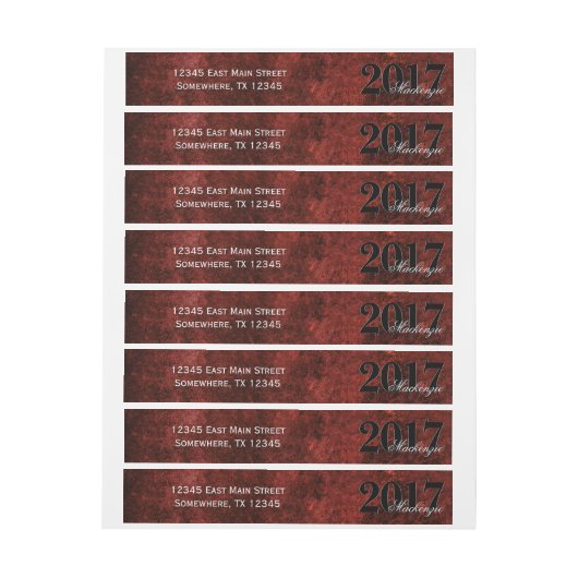 Ruby Afstudeerder | Thema Rode Garnet Crimson Scar (Vel)