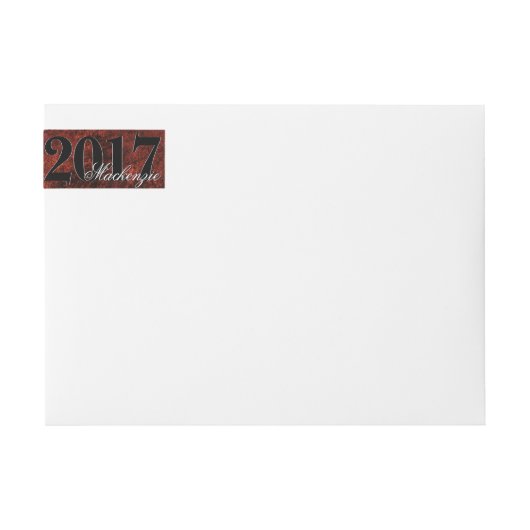 Ruby Afstudeerder | Thema Rode Garnet Crimson Scar (Voorkant)