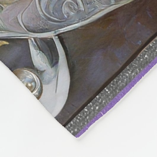 Ruby, Amethist, Sapphire en Pearl, Mandala Fleece Deken (Hoek)