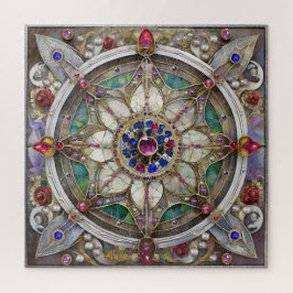 Ruby, Amethist, Sapphire en Pearl, Mandala Legpuzzel