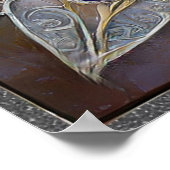 Ruby, Amethist, Sapphire en Pearl, Mandala Poster (Hoek)