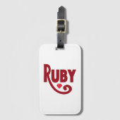 Ruby Bagagelabel (Voorkant (verticaal))