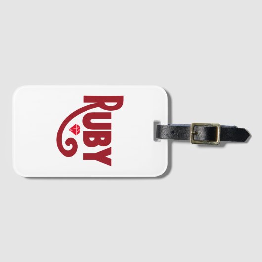 Ruby Bagagelabel (Voorkant (horizontaal))