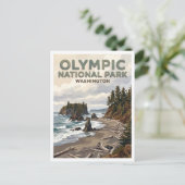 Ruby Beach Forks Washington Briefkaart (Staand voorkant)