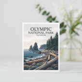Ruby Beach Forks Washington Briefkaart (Staand voorkant)