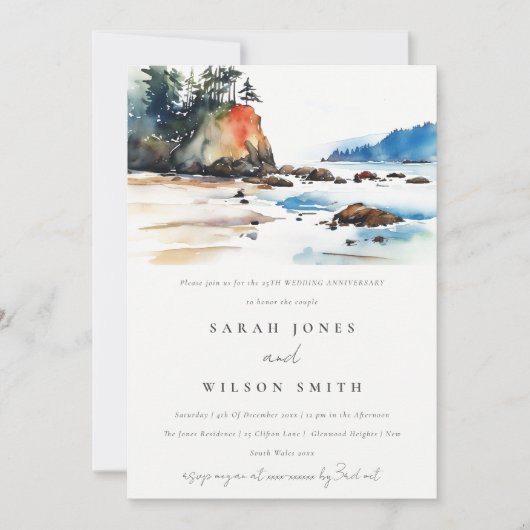 Ruby Beach Olympic National Park Jubileum Kaart (Voorkant)