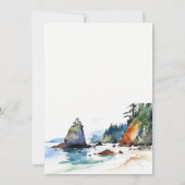 Ruby Beach Olympic National Park Verloving Kaart (Achterkant)