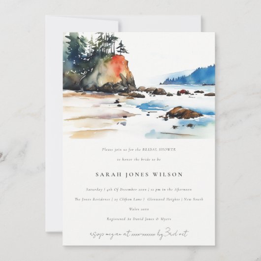 Ruby Beach Olympic National Park Vrijgezellenfeest Kaart (Voorkant)