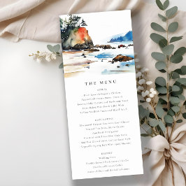 Ruby Beach Olympic National Park Wedding Menu Kaar Kaart