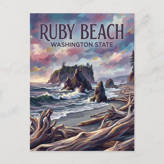 Ruby Beach VS Briefkaart (Voorkant)