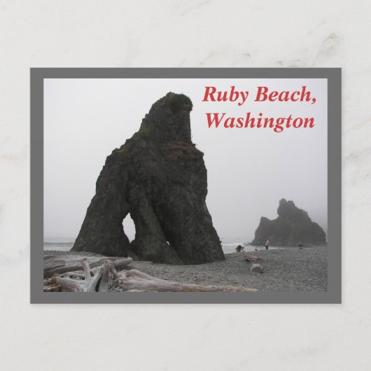 Ruby Beach, Washington Reisfoto Briefkaart (Voorkant)
