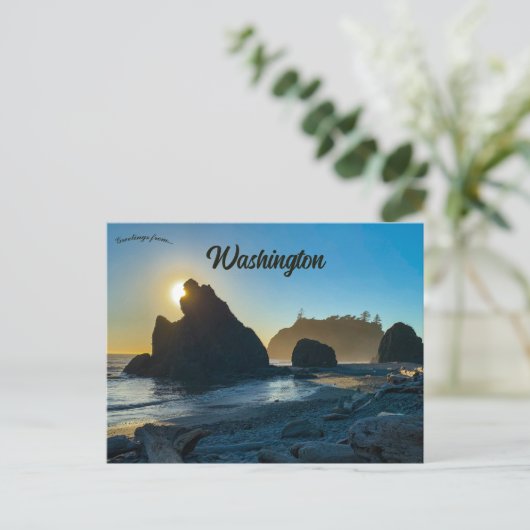 Ruby Beach Washington USA Briefkaart (Staand voorkant)
