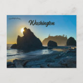 Ruby Beach Washington USA Briefkaart (Voorkant)