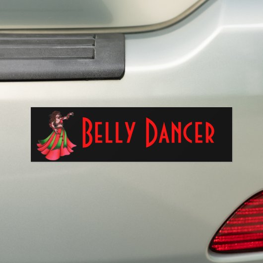Ruby Belly Dancer Bumpersticker (Op auto)